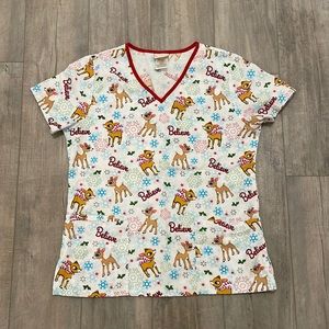 Rudolph Scrub Top